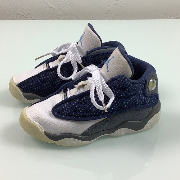 Nike Air Jordan Retro 13 Flint Blue sneakers size 9C Toddler - Picture 3 of 16